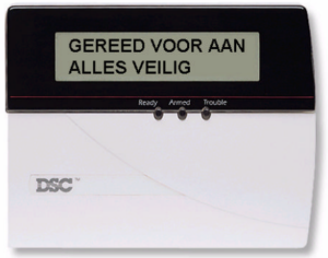 Handleiding  DSC EC 6350 LCD controlebedienpaneel